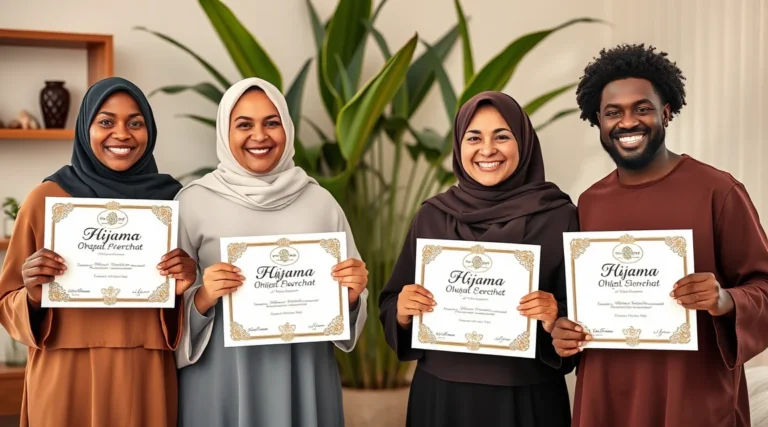 Student after undergoing hands-on Hijama training at Soul Detox® and earning a Hijama certificate in NYC.