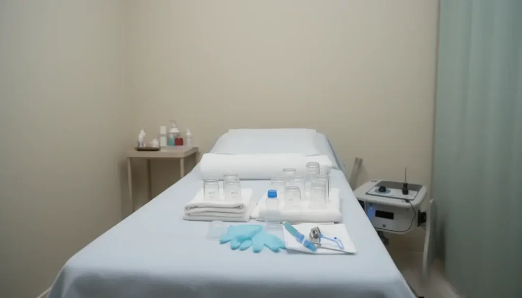 A simple and professional hijama wet cupping setup with minimal startup equipment